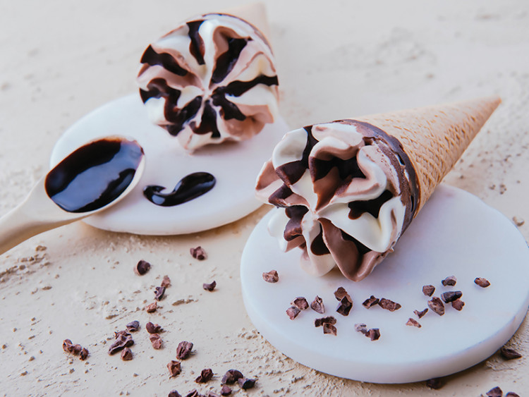 Csoki vanília tölcséres jégkrém